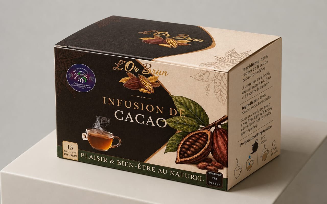 Infusion de cacao L'Or Brun 75 g · 15 sachets